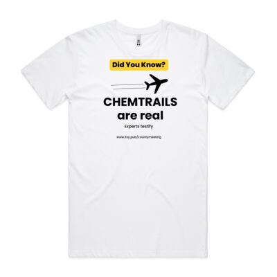 Chemtrails - Men’s Tee (White) Thumbnail